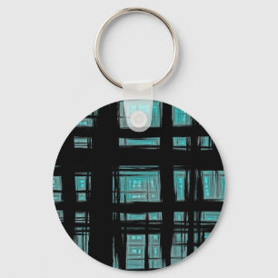 Stijlvol modern geruite patroon sleutelhanger