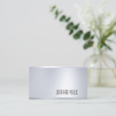 Stijlvol modern Glam Design Silver Blik Bovenkant Visitekaartje (Staand voorkant)