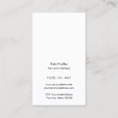 Stijlvol, modern Gold Striped Pattern Line Green Visitekaartje (Achterkant)