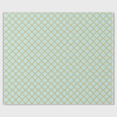 Stijlvol Modern Gouden Quatrefoil Patroon Bruiloft Cadeaupapier (Vlak)