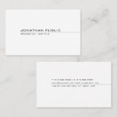 Stijlvol, modern, grafisch minimalistisch scherm visitekaartje (Voorkant / Achterkant)