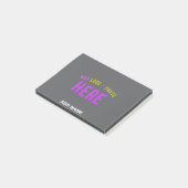 STIJLVOL MODERN GRIJS GEVERIFIEERD BRANDED POST-IT® NOTES (Schuin)
