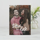 Stijlvol modern Handgeschreven sparen de Foto van  (Staand voorkant)