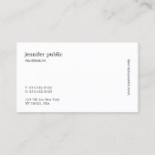 Stijlvol Modern Handschrift Professioneel Eenvoudi Visitekaartje (Achterkant)