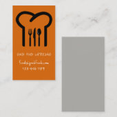 Stijlvol, modern heupcatering visitekaartje (Voorkant / Achterkant)