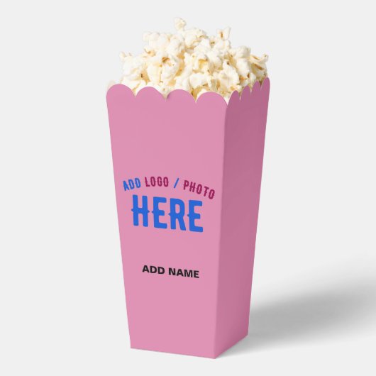 STIJLVOL MODERN  HOT PINK MERK POPCORN BEDANKDOOSJES (Popped)