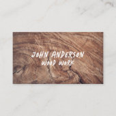 Stijlvol modern houten timmerwerk Visitekaartje (Voorkant)