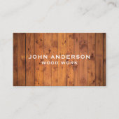 Stijlvol modern houten timmerwerk Visitekaartje (Voorkant)