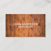 Stijlvol modern houten timmerwerk Visitekaartje (Voorkant)