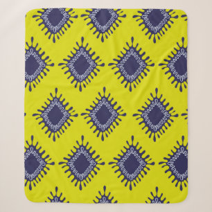 Stijlvol modern ikat tribaal naadloos patroon sherpa deken