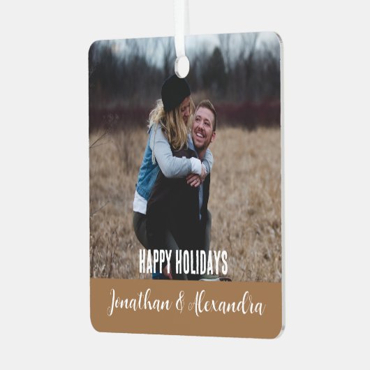 Stijlvol, modern kerstfeest creëer je eigen metalen ornament (Voorkant links)