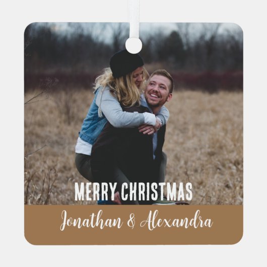 Stijlvol, modern kerstfeest creëer je eigen metalen ornament (Achterkant)