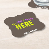 STIJLVOL MODERN  KOFFIE GEVERIFIEERD MERK KARTONNEN ONDERZETTERS (Gekanteld)