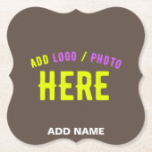 STIJLVOL MODERN  KOFFIE GEVERIFIEERD MERK KARTONNEN ONDERZETTERS (Voorkant)