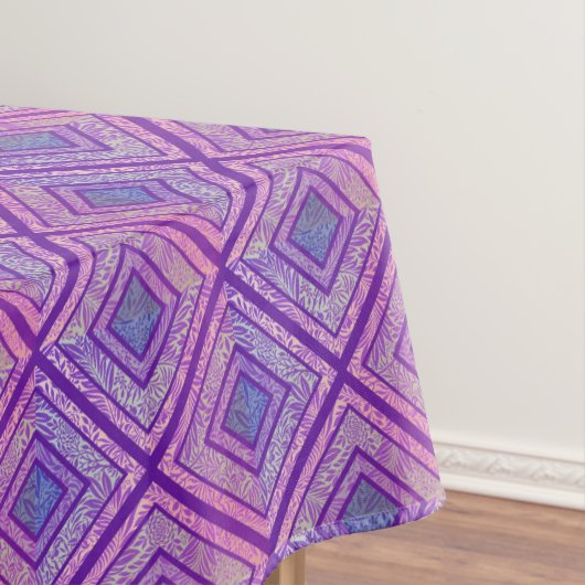 Stijlvol modern kunstmatig Paars lavenderpatroon Tafelkleed (Voorbeeld)