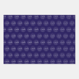 Stijlvol modern logo patroon BRB cadeaupapier