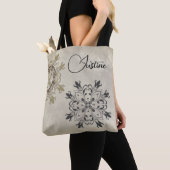 Stijlvol Modern Mandala gepersonaliseerd Tote Bag (Dichtbij)