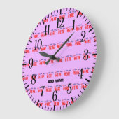 STIJLVOL MODERN  MAUVE GEVERIFIEERD BRANDED GROTE KLOK (Hoek)