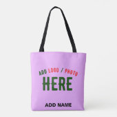 STIJLVOL MODERN  MAUVE GEVERIFIEERD BRANDED TOTE BAG (Achterkant)