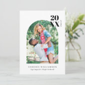 Stijlvol, modern, minimalistisch Afstuderen Aankondiging (Staand voorkant)