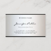 Stijlvol, modern, minimalistisch design, eenvoudig visitekaartje (Voorkant)