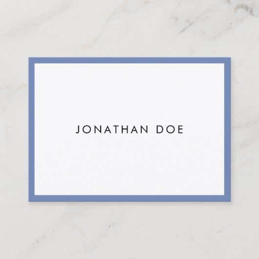 Stijlvol, modern, minimalistisch draagbaar luxe visitekaartje (Voorkant)