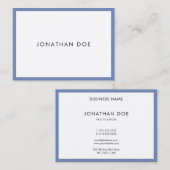 Stijlvol, modern, minimalistisch draagbaar luxe visitekaartje (Voorkant / Achterkant)