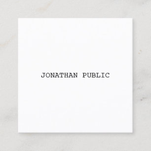 Stijlvol modern minimalistisch ontwerp sjabloon ee vierkante visitekaartje
