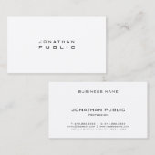 Stijlvol, modern, minimalistisch, stijlvol design visitekaartje (Voorkant / Achterkant)