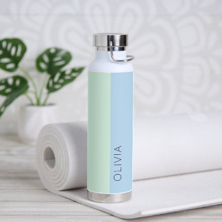Stijlvol modern Mint Green Blue Pastel minimalisti Waterfles