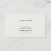 Stijlvol, modern, modern design visitekaartje (Achterkant)