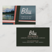 Stijlvol modern modern fotosjabloon voor reisfotog visitekaartje (Voorkant / Achterkant)