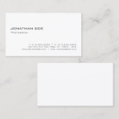 Stijlvol, modern, modern, stijlvol, stijlvol visitekaartje (Voorkant / Achterkant)