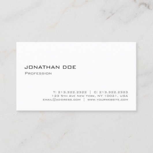 Stijlvol, modern, modern, stijlvol, stijlvol visitekaartje (Voorkant)