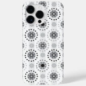 Stijlvol modern monochrome florpatroon Case-Mate iPhone case (Achterkant)
