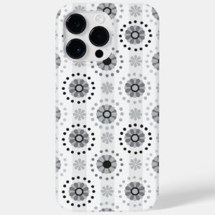 Stijlvol modern monochrome florpatroon Case-Mate iPhone 14 pro max hoesje