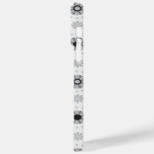 Stijlvol modern monochrome florpatroon Case-Mate iPhone case (Achterkant / Links)