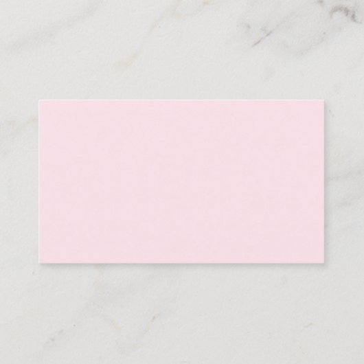 Stijlvol modern monogram roze witte kleur luxe visitekaartje (Achterkant)