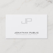 Stijlvol modern Monogram Schone Design Trendy Luxu Visitekaartje (Voorkant)