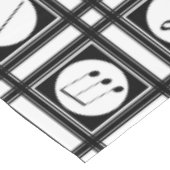 Stijlvol modern muzikaal notenpatroon tafelkleed (Gekanteld)