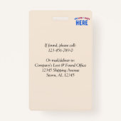 STIJLVOL MODERN NATUURLIJK GEVERIFIEERD MERK BADGE (Achterkant)