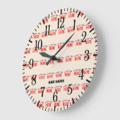 STIJLVOL MODERN  NATUURLIJK GEVERIFIEERD MERK GROTE KLOK (Hoek)