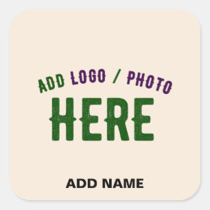 STIJLVOL MODERN NATUURLIJK GEVERIFIEERD MERK VIERKANTE STICKER
