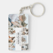 Stijlvol, modern, opgerold pakket | Fotocollage Sleutelhanger (achterkant)