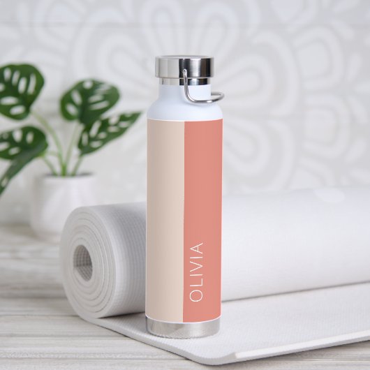 Stijlvol, modern Oranje minimumaantal piekstralen Waterfles (Yoga)