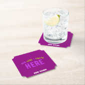 STIJLVOL MODERN PAARSE GEVERIFIEERD MERK KARTONNEN ONDERZETTERS (Insitu)