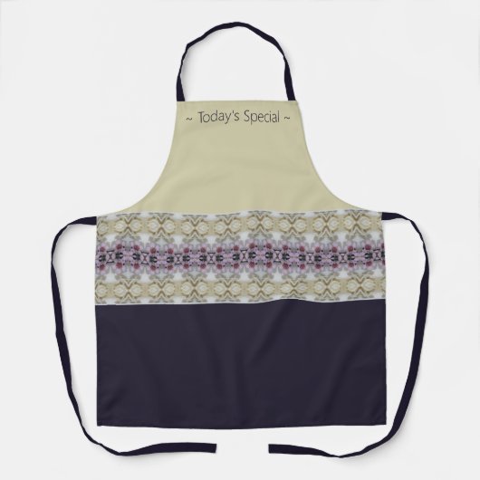 Stijlvol modern patroon schort (Voorkant)