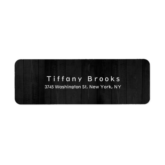 Stijlvol Modern Plain Elegant Uniek Grijs Etiket (Voorkant)