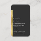 Stijlvol, modern QR-codescannbaar netwerk Visitekaartje (Achterkant)