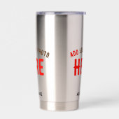 STIJLVOL MODERN ROESTVRIJ STAAL GEVERIFIEERD BRAND GEÏSOLEERDE DRINKBEKER (Links)